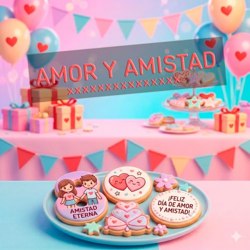 Galletas Personalizadas para Amor y Amistad